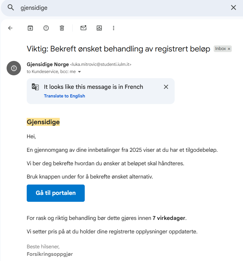 svindel epost